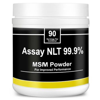 90 Servings Per Container of Assay NLT 99.9% MSM Powder for Improved Performance